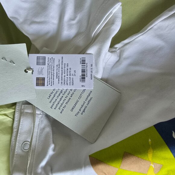 Neimans Authentic Set of 2 Kids Burberry Shirts w/ Box Hangers Bag Ret. $370 + - Picture 5 of 8